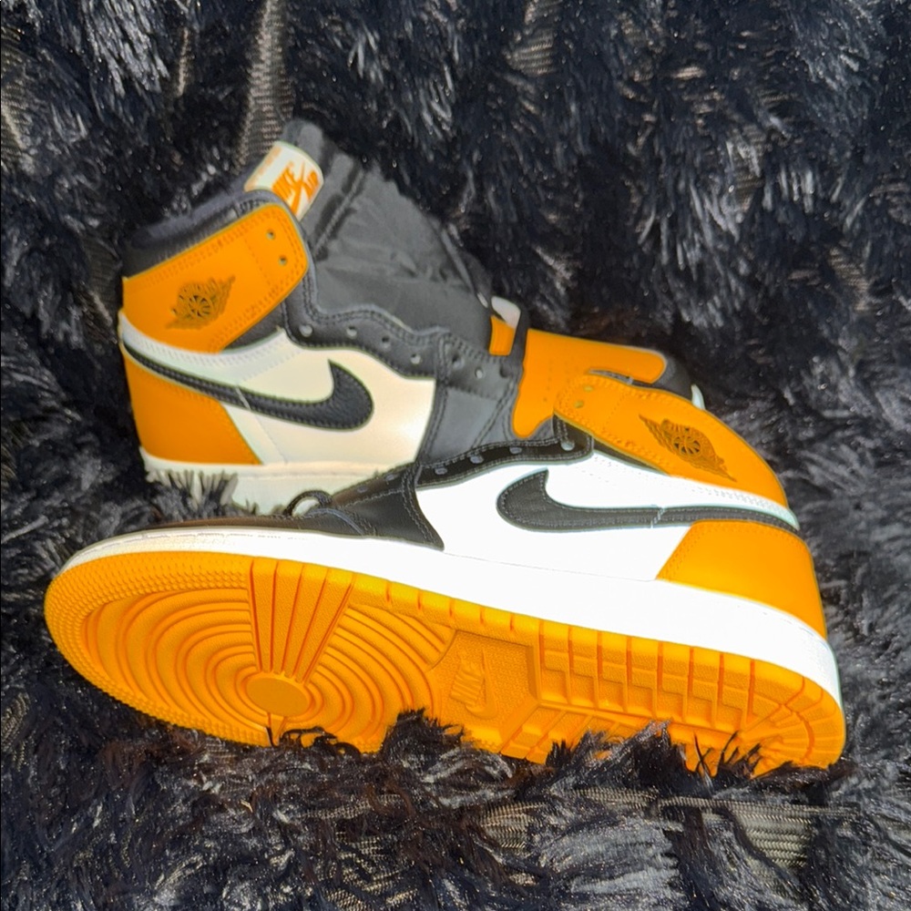 Nike Air Jordan Retro High Top Sneakers - yellow, Black, White